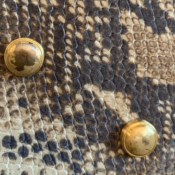 EUC B. Makowsky Snakeskin Leather Satchel Handbag - Picture 5 of 10